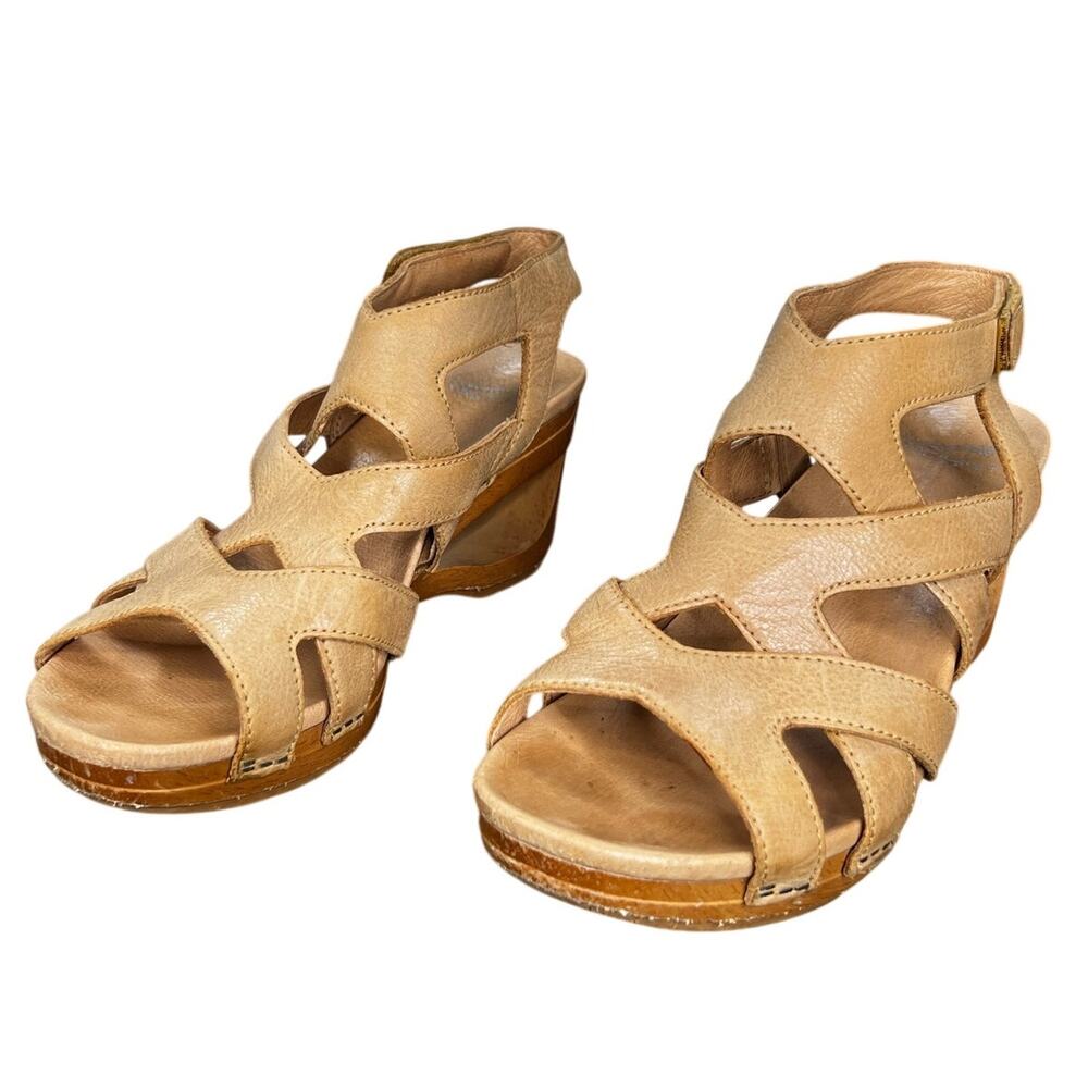 Dansko Women’s Tempest Tan Leather Gladiator Sandal Size 38 US 7.5/8 - Picture 6 of 10